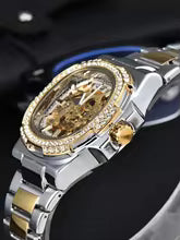 LONGLUX Men's Automatic Skeleton Watch – Luxury Stainless Steel Mechanical Watch, Waterproof Design