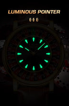 LIGE Men’s Luxury Roulette Dial Quartz Watch – Waterproof, Luminous & Stylish Design