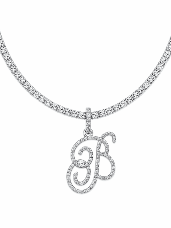 The Name Tennis Necklace Silver