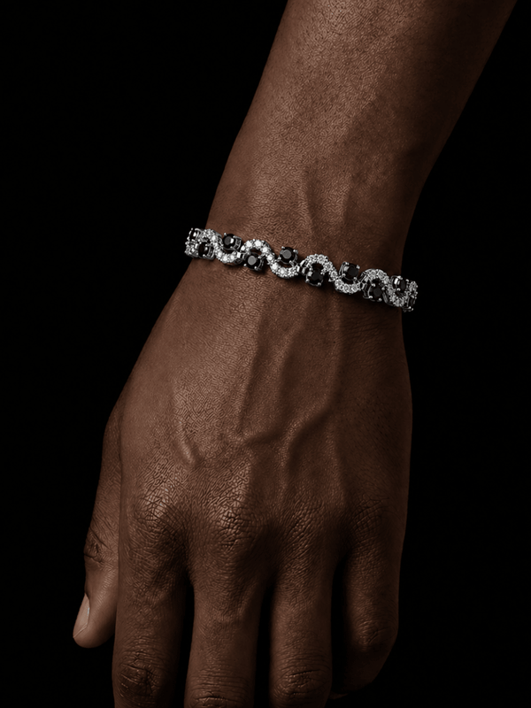 Obsidian Ice Bracelet