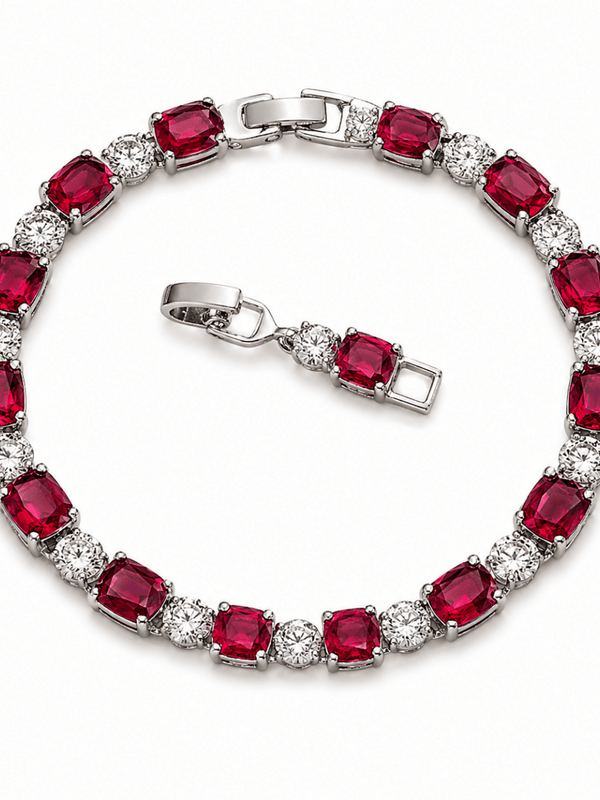 Ruby Ice Bracelet