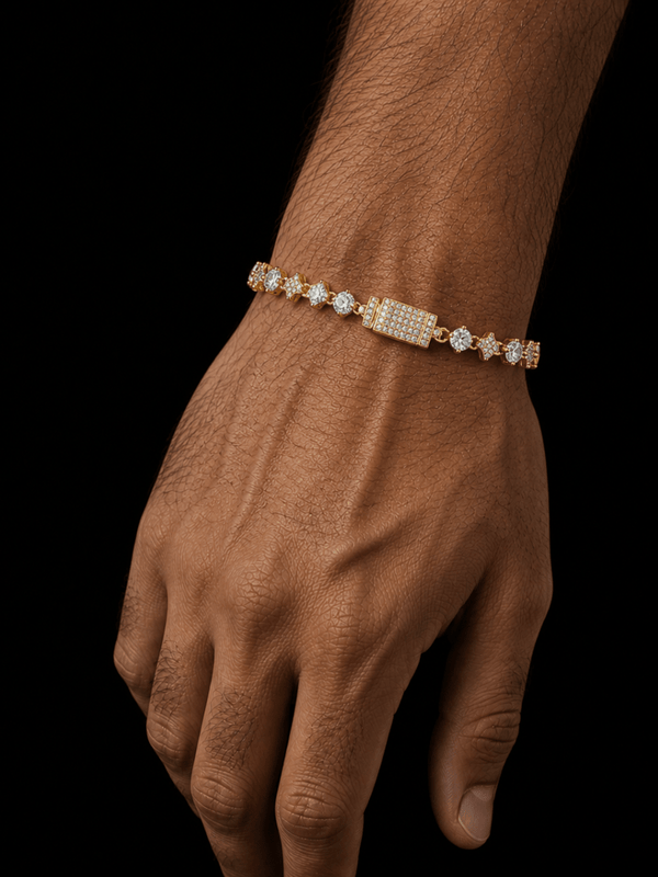 Stardust Tennis Bracelet Gold