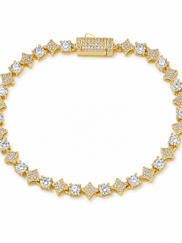 Stardust Tennis Bracelet Gold