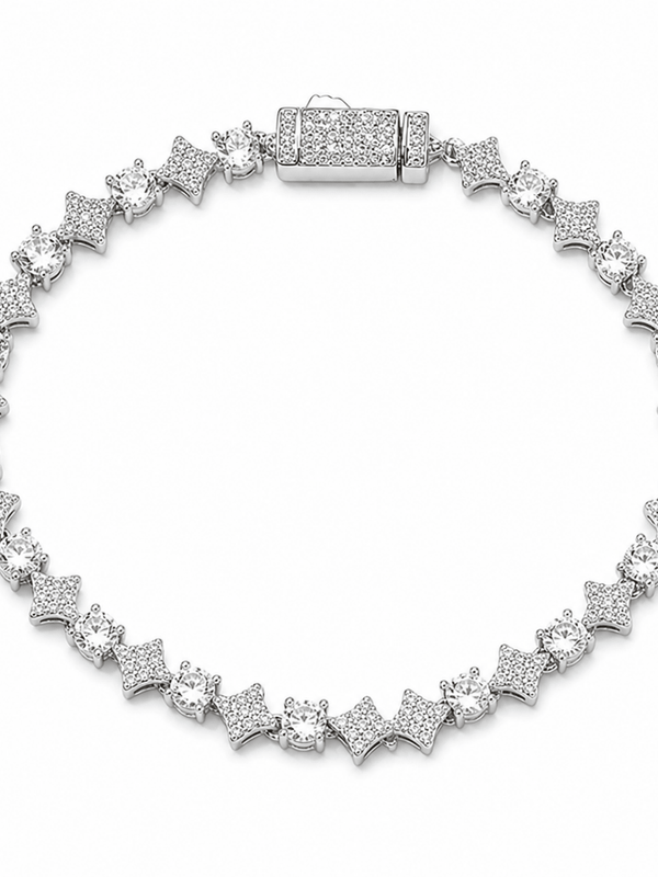 Stardust Tennis Bracelet Silver